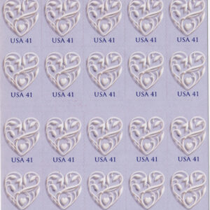 Scott #4151a Wedding Hearts Booklet of 20 Stamps - MNH