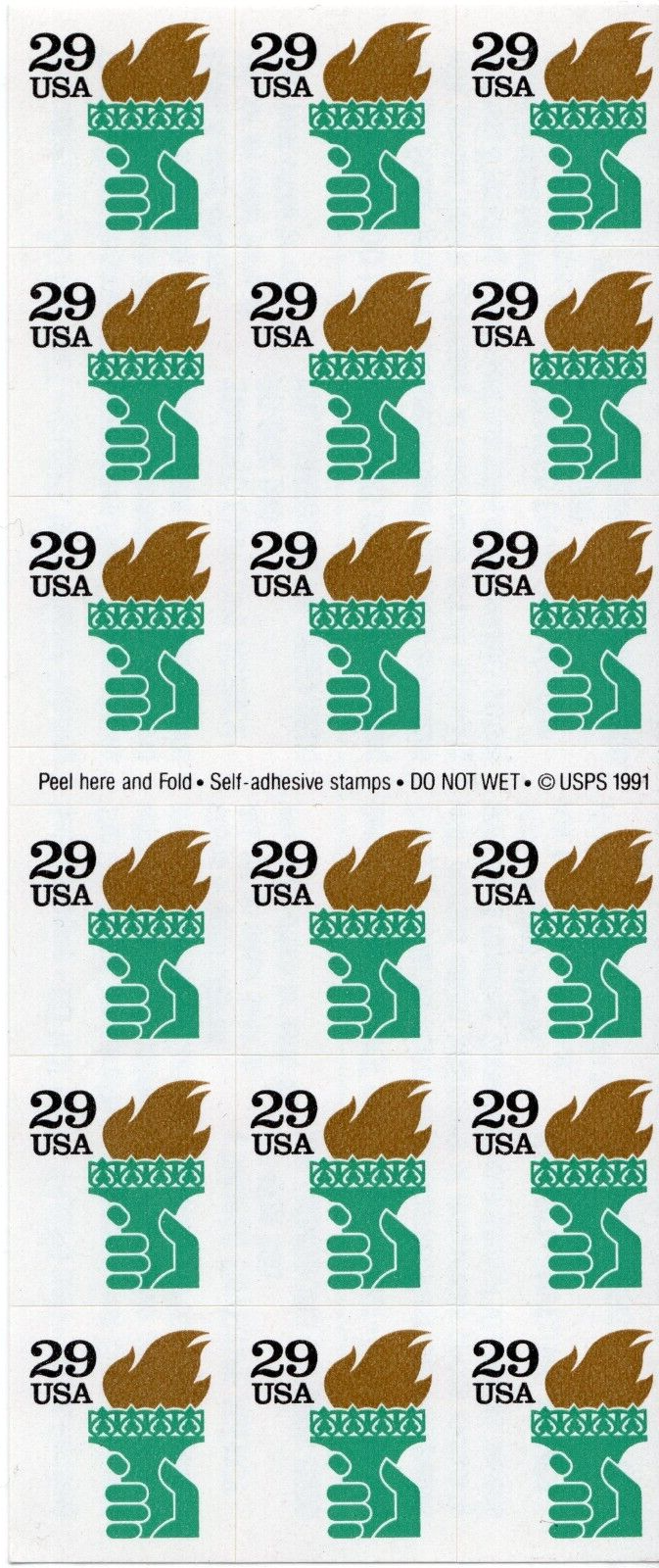Scott #2531Ab Liberty Torch Booklet of 18 Stamps - MNH