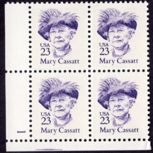 Scott #2181 Mary Cassatt Plate Block of 4 Stamps - MNH
