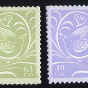 Scott #3999a (3998-99) Wedding Doves Pair of Stamps - MNH
