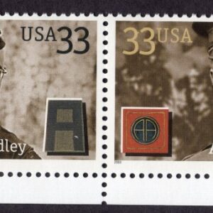 Scott # 3396a Distinguished Soldiers Plate Block (Strip) of 4 Stamps - MNH Bott