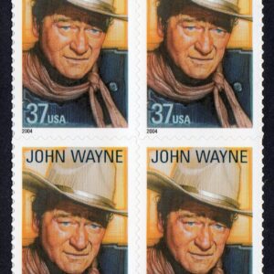 Scott #3876 John Wayne Block of 4 Stamps - MNH