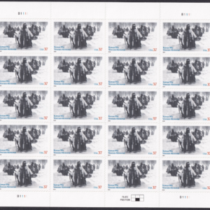 Scott #3803 Korean War Memorial Full Sheet of 20 Stamps - MNH