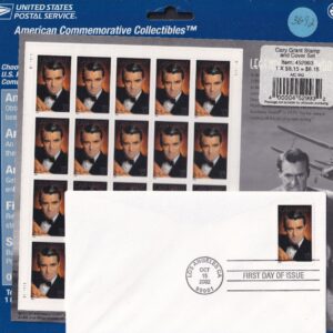 Scott #3692 Cary Grant Sheet of 20 Stamps w/FDC - Sealed Blue PC#1