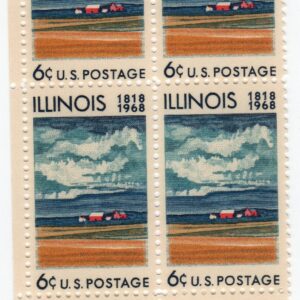 Scott #1339 Illinois Zip Block of 4 Stamps - MNH