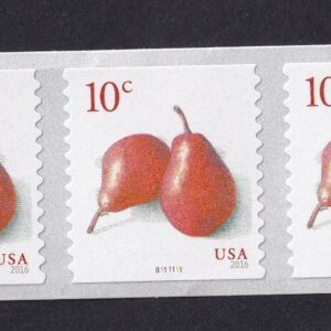 Scott #5039 Pears (10¢) PNC5 Plate # Coil of 5 Stamps - MNH