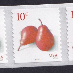 Scott #5039 Pears (10¢) PNC3 Plate # Coil of 3 Stamps - MNH