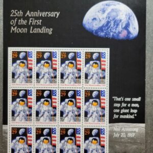 Scott #2841 29¢ FIRST MOON LANDING Armstrong Full Sheet of 12 Stamps - MNH