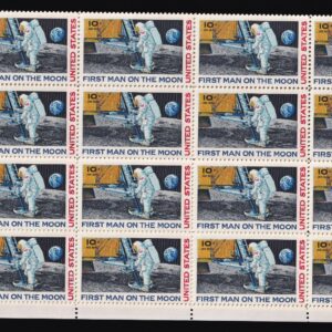 Scott #c76 First Man on the Moon Airmail Sheet of 32 Stamps - MNH Folded