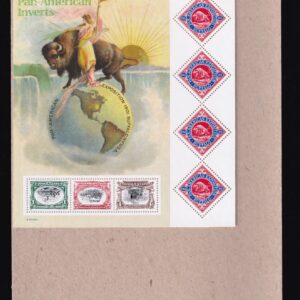 Scott #3505 Pan-American Inverts Sheet of 7 Stamps - Sealed Brown