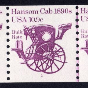Scott #1904 Hansom Cab 1890s PNC3 Stamp Coil - MNH P#1