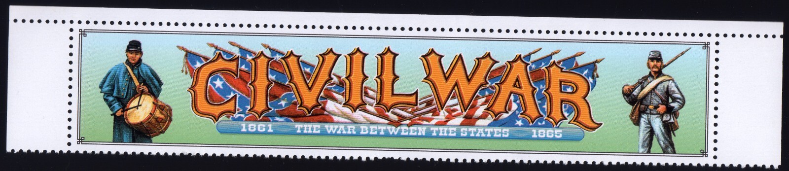 Scott #2975a 29¢ Civil War Title Strip - No Stamps