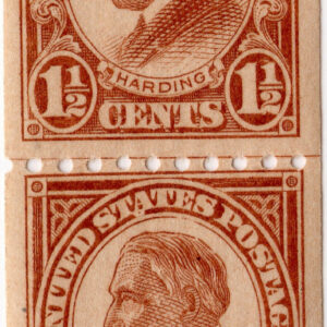 Scott #605 Warren Harding Joint Line Pair - MNH #1