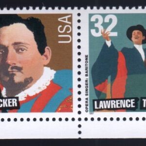 Scott #3154-3157a Opera Singers Plate Block of 4 Stamps - MNH Bottom