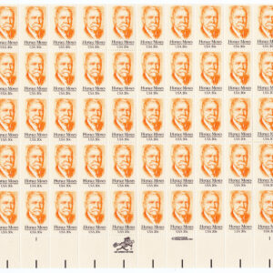 Scott #2095 Horace Mann Sheet of 50 Stamps - MNH