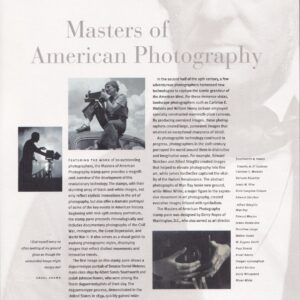 Scott #CP651 (3649) American Photography Commemorative Panel Stamp Sheet