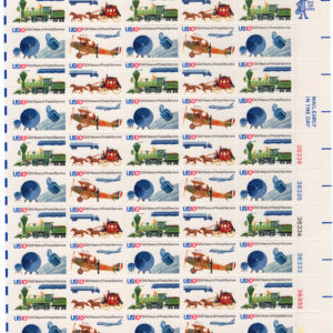 Scott #1575a (1572-75) 200 Years of Postal Service Sheet of 50 Stamps - MNH #2