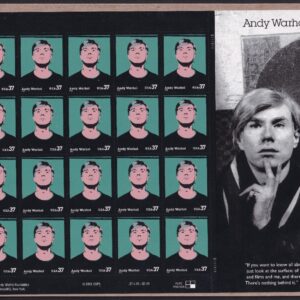 Scott #3652 Andy Warhol Full Sheet of 20 Stamps - Sealed Brown