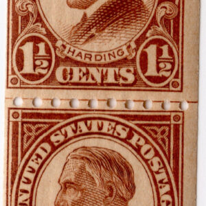 Scott #605 Warren Harding Joint Line Pair - MNH #5