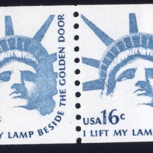 Scott #1619 Statue of Liberty Coil Pair of Stamps - MNH