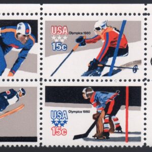 Scott #1798b (1795-98) Winter Olympics (Hockey) Zip Block of 4 Stamps - MNH