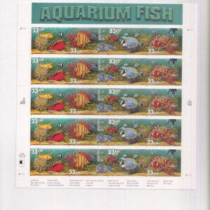 Scott #3320b (3317-20) Aquarium Fish (Nemo) Sheet of 20 Stamps - Sealed White LG