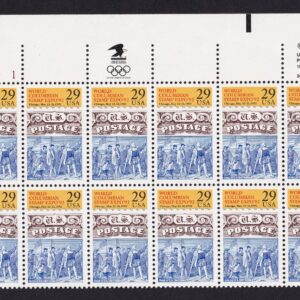 Scott #2616 World Columbian Expo Plate Block of 16 Stamps - MNH UL