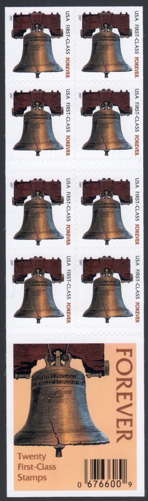 Scott #4125a Liberty Bell Booklet of 20 Forever Stamps - MNH 2007