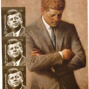 Scottt #5175 John F. Kennedy Title Block of 3 Forever Stamps - MNH Right