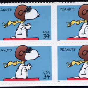 Scott #3507 Peanuts (Snoopy) Plate Block of 4 Stamps - MNH (LL)
