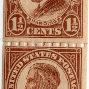 Scott #605 Warren Harding Joint Line Pair - MNH #10
