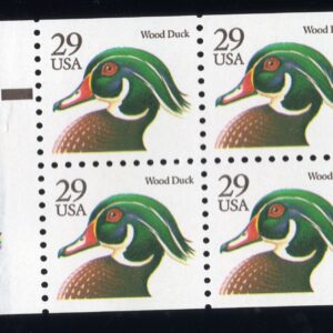 Scott #2484a Wood Duck Booklet Pane (Block) of 4 Stamps - MNH