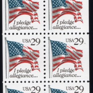 Scott #2593a Pledge Allegiance Booklet Pane of 10 Stamps - MNH P#1111