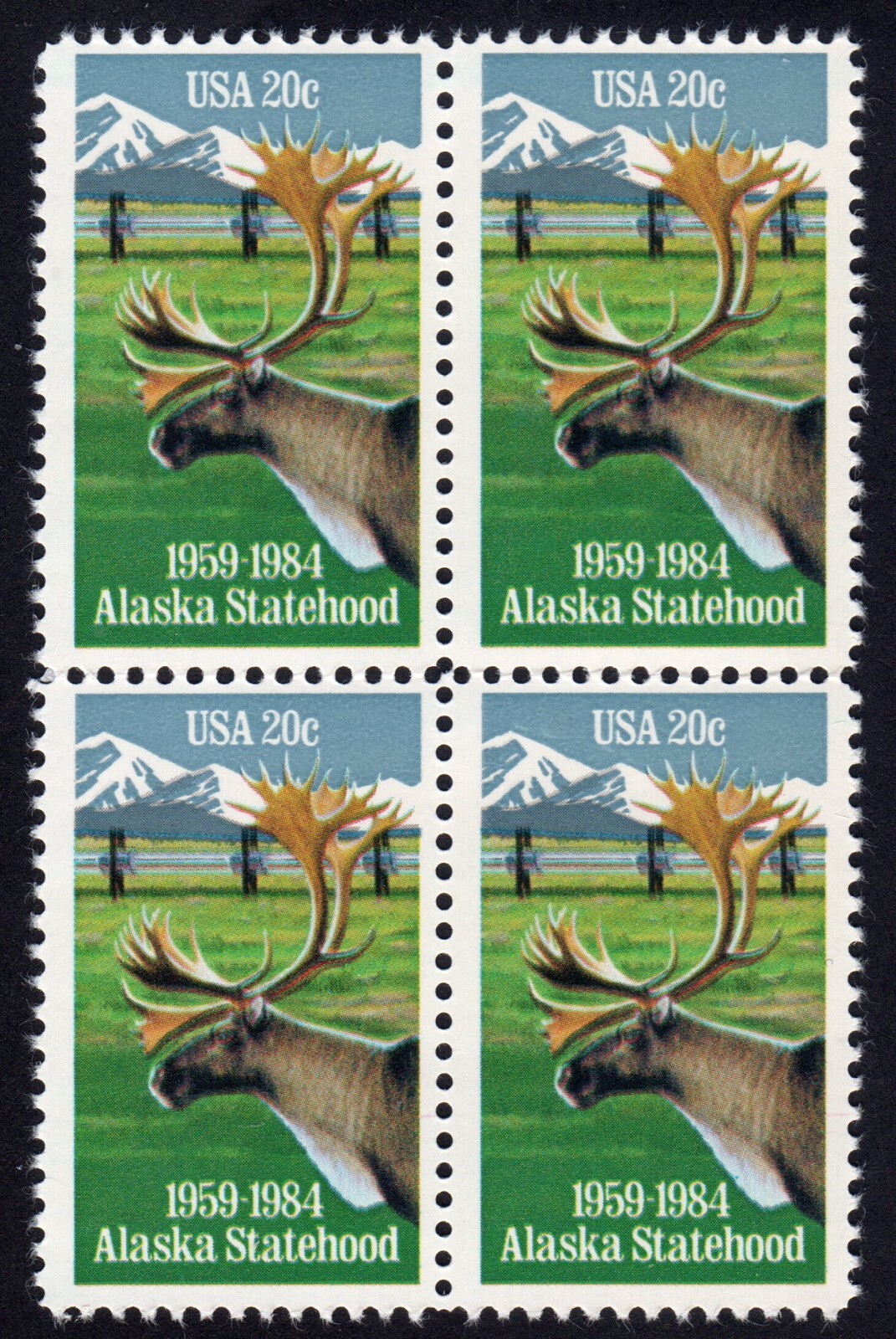 Scott #2066 Alaska Statehood Block of 4 stamps - MNH