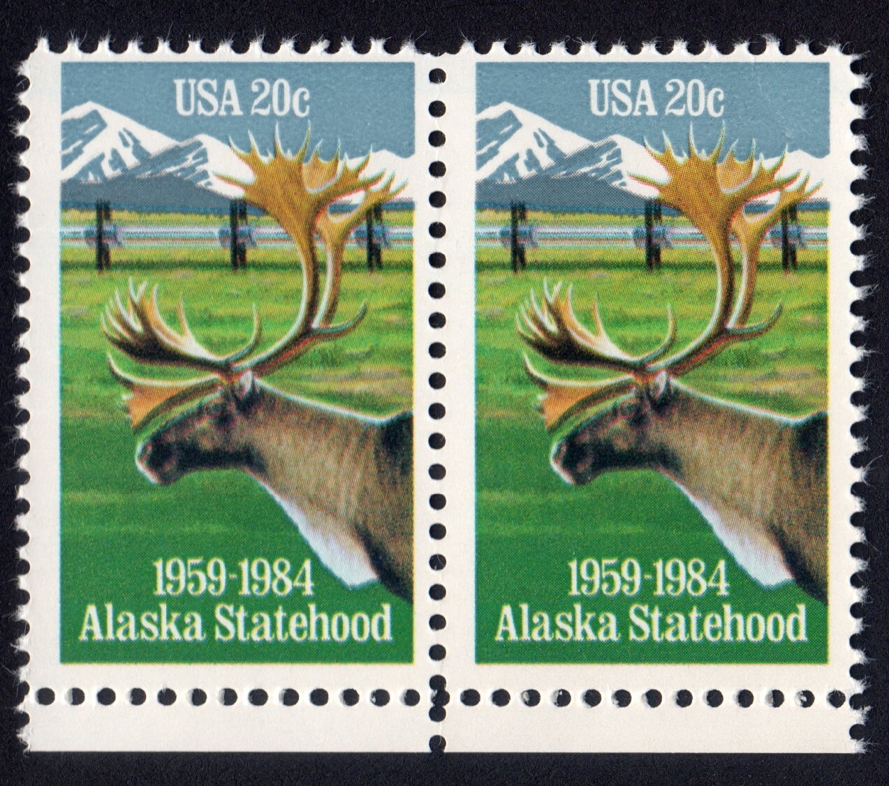Scott #2066 Alaska Statehood Pair of Stamps - MNH