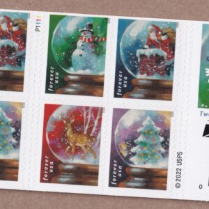 Scott #5819a (5816-19) Snow Globes Booklet of 20 Forever Stamps - MNH Genuine UV