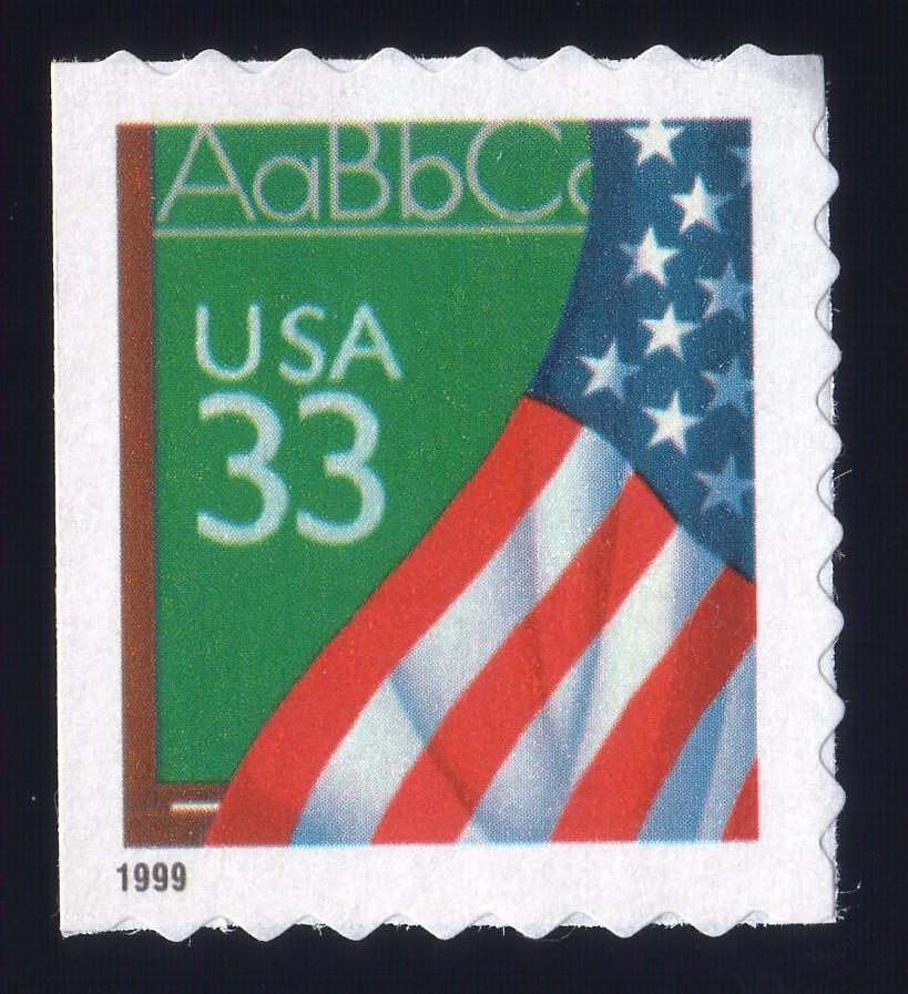 Scott #3283 Flag over Chalkboard Single Stamp - MNH