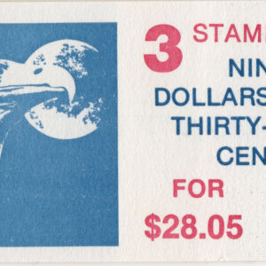 Scott #BK140b (1909a) Eagle and Moon Express Mail Booklet of 3 Stamps - MNH