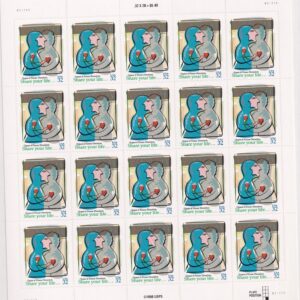 Scott #3227 Organ Donor Sheet of 20 Stamps - MNH