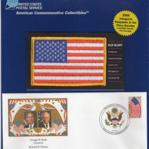 Scott #BK294 (3780a) Old Glory Booklet of 20 Stamps w/George Bush FDC (3779)