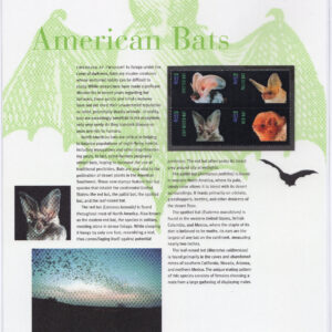Scott #CP660 (3664a) American Bats Commemorative Panel Block of 4 Stamps
