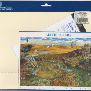 Scott #3802 Arctic Tundra Sheet of 10 Stamps & Ceremony Keepsake - Sealed Blue