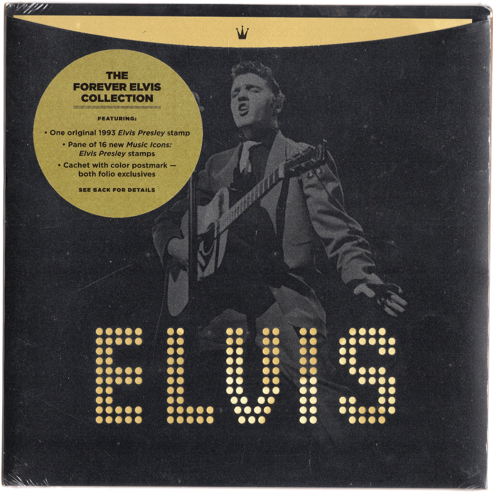 Scott #5009 Elvis Presley King of Rock & Roll Sheet of 16 Stamps in Folio Sealed