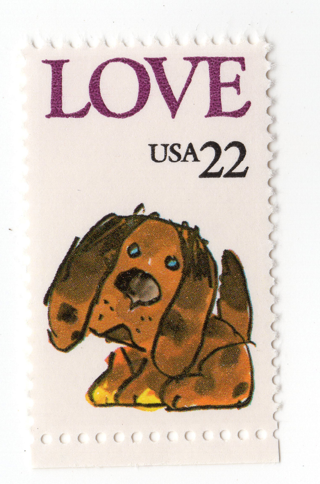 Scott #2202 Puppy Love Single Stamp - MNH