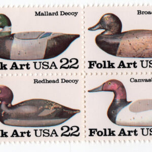 Scott #2141a Duck Decoy Block of 4 Stamps - MNH