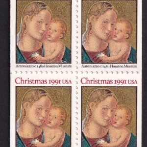 Scott #BK193 (2578a) Madonna (Mary, Christmas) Booklet of 20 Stamps - MNH