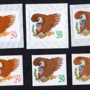 Scott #2595-2596-2597 Eagle & Shield Single Booklet & Coil (6) Stamps - MNH