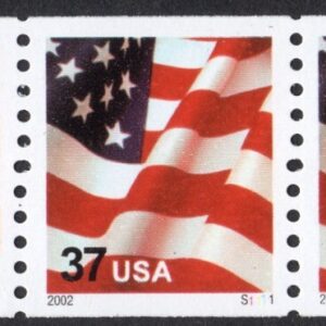 Scott #3631 Waving Flag Plate Number Coil (PNC5) of 5 Stamps - MNH P#S1111