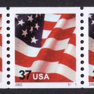 Scott #3631 Waving Flag Plate Number Coil (PNC3) of 3 Stamps - MNH P#S1111