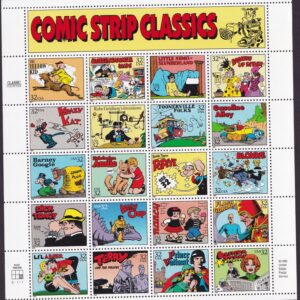 Scott #3000 Comic Strip Classics Sheet of 20 Stamps - MNH